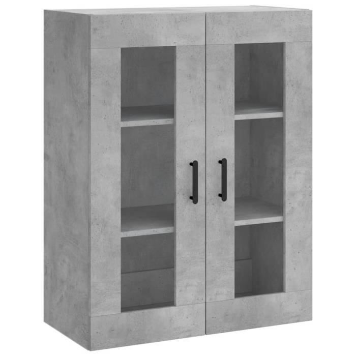 VidaXL Armoire murale gris béton 69,5x34x90 cm 828488