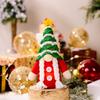 Christmas Decorations LED Lights Star Striped Hat Knitted Small Pendant Forest Old Man Gnome Pendant
