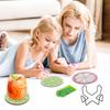 1 Set Diamond Painting Coasters Kit Decorative Art Cup Coaster with Holder DIY Round Tabletop Protection Cup Mat for Home Office