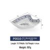 Blue and White Melamine Porcelain Plate - Irregular Shape Retro Cold Dish for Restaurants and Hotels