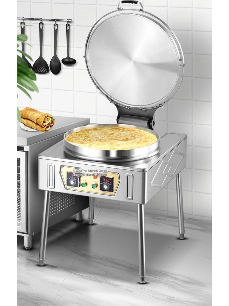 Commercial Double-Sided Electric Griddle for Pancakes & Thousand-Layer Cakes - New Model