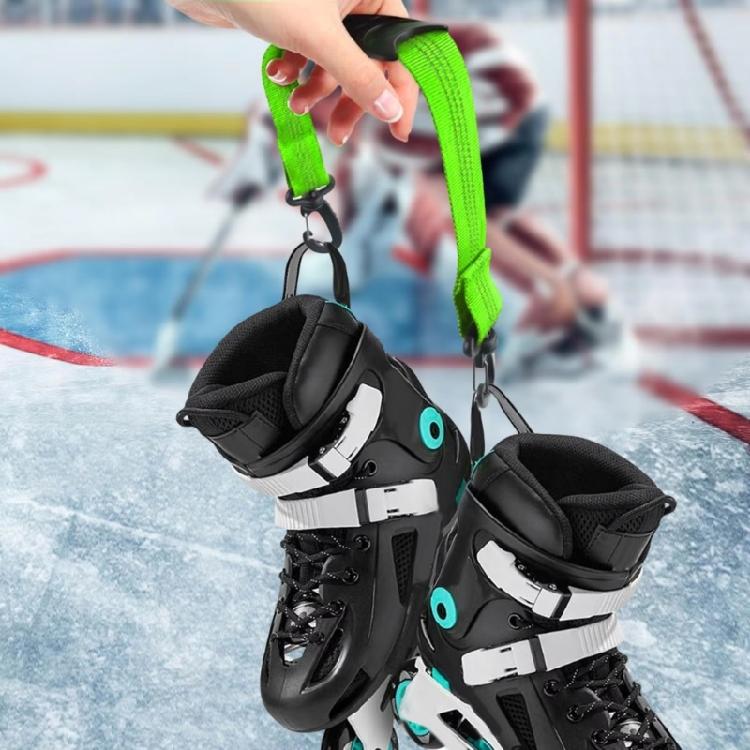 Reflektierender Rollschuhschuhriemen mit Antirutschpolster und Haken Tragbare leichte Skischuh-Träger Schulterleine