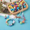 4/8/16pcs 14mm Opaque Block Shaped Bubble Gum Beads with Polka Dot Pattern, Mixed for DIY Craft Beads In Rainbow Bracelets, Necklaces, Jewelry Making