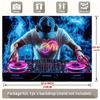 Electronic Music DJ Tapestry, DJ Turntable with Smoke Wall Art for Bedroom & Festival Decor