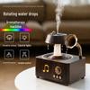 Retro Disc Bluetooth Aroma Diffusor: Drehendes Wassertropfen-Design, Hohe Nebelausgabe, Holzmaser-Oberfläche, Haushalts-Schreibtisch-Luftbefeuchter