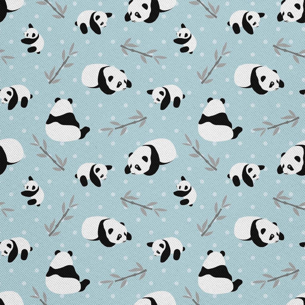 Outdoor Dekostoffe Oxford - Motiv Panda Mit Zweigen I Dx458