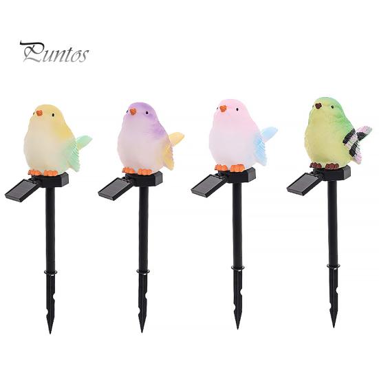 Waterproof Outdoor Lawn Decoration Lights Solar Bird Garden Light, Figurine Pathway Decorative Stakes for Flower Beds Stake LED Lamp Patio Yard