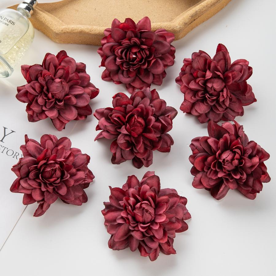 Silk Artificial Flower Chrysanthemum DIY Gifts Candy Box Wedding bridal bouquet Festival Home Room Outdoor Garden Decora Wreath