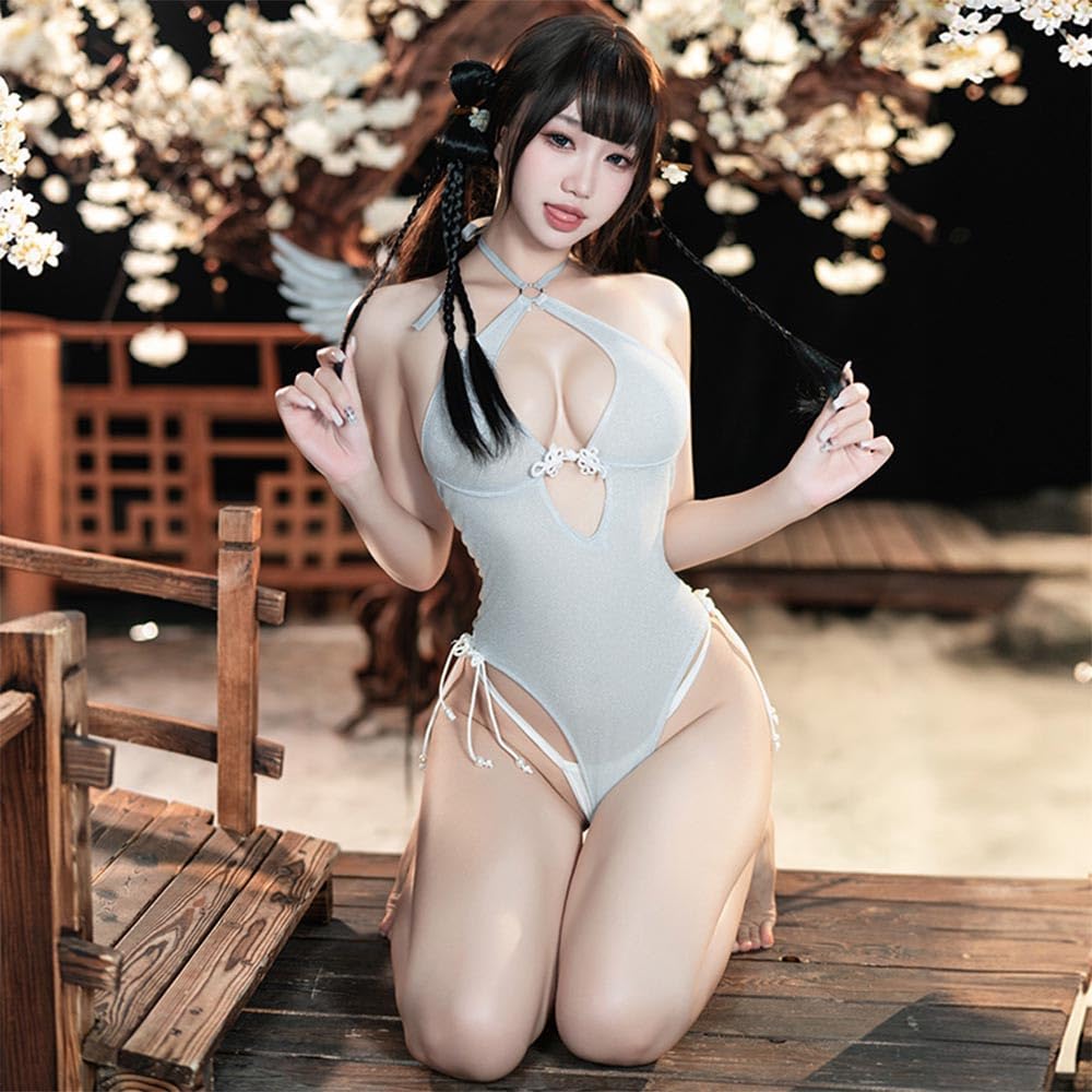 School sexy school open gray [RPFLQ] swimsuit, cosplay, swimsuit, swimsuit, chest, perforated, erotic, extreme, see-through, leotard, bondage,
