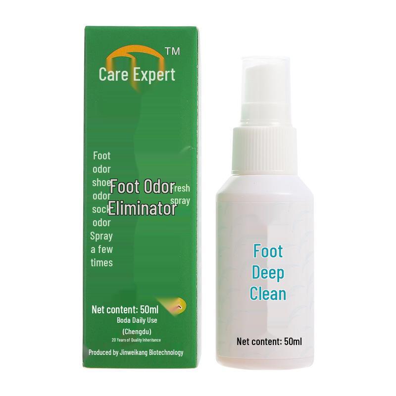 Care Expert Foot Odor Eliminator Spray - Freshens Shoes, Socks, and Cabinets, 50ml