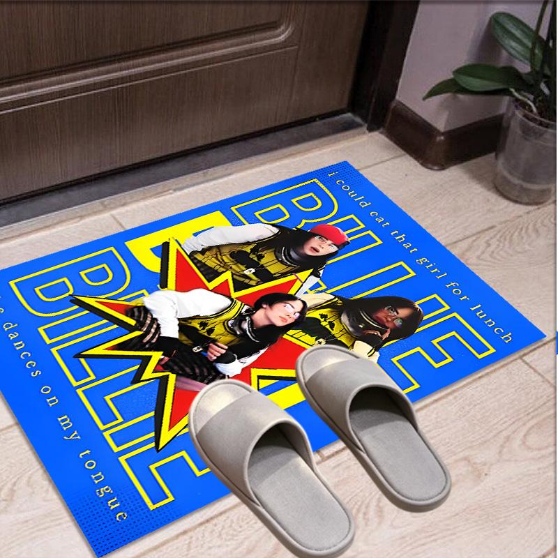 Billie Eilish Pattern Rug, Indoor/Outdoor Mat, for Picnic, Gameroom, Bedroom, Office, Living Room, Home Decor Carpet, Birthday Gift