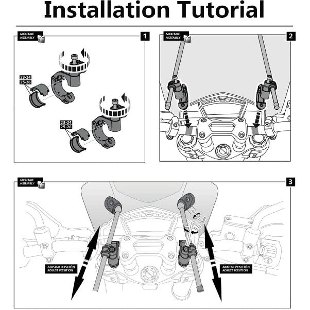 Universal Motorcycle Windshield Glass Cover Screen Deflector Compatible with Husqvarna 701 Svartpilen Vitpilen 250 401 701 Nuda 900 R(Transparent)