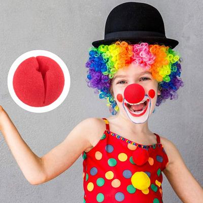 6 Pièces Nez de Clown Nez Rouge Polyvalent avec Bande Élastique Accessoires de Cosplay pour