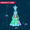 JOYFY15 i Prismatic Iridescent Julegrantlys Dekorasjoner Prismatic Christmas100 LED-lys for Julaften Nattdekor