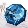 1pc Moon Fox Automatic Open/Close Umbrella, Portable Folding Umbrella for Travel, Themed Events,