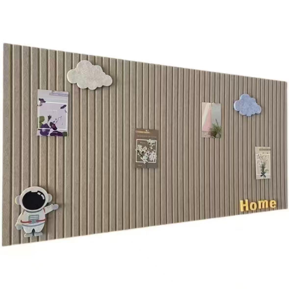 

Felt Vertical Stripes Wall Sticker for Artwork Display - Ideal for Kindergarten, Living Room, Office, and Bedroom 60x120 cm + Velcro + Thumbtacks