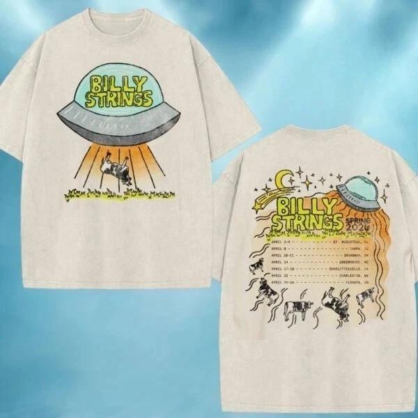 Billy Strings UFO TShirt Spring 2026 Tour Graphic Tee Unisex All size S5XL S