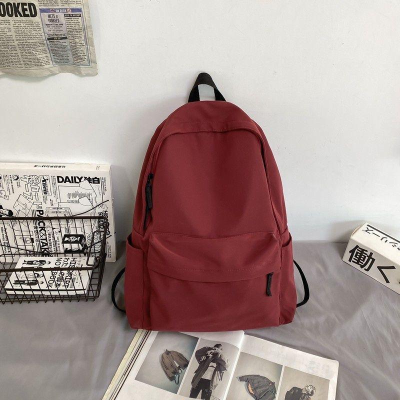Women's Japanese Style Canvas College Backpack - Casual & Spacious
