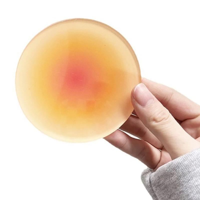 Ins Colour Gradient Acrylic Coaster Anti-slip Round Cup Pad Dining Table Placemat Cafe Decor Mug Mats