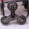 2Pcs Stair Climbing Wheel Triangular Trolley Casters Climbing Shopping Cart Replacement Wheel Shopping Cart Wheel