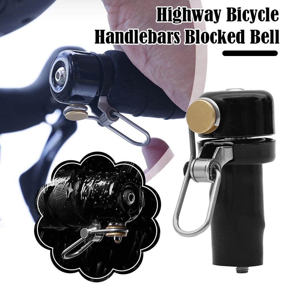 Bike Handlebar Bell Super Loud Safety Warning Alarm Plug Bell Riding for Road & Mountain Bicycles Cycling Accessories
