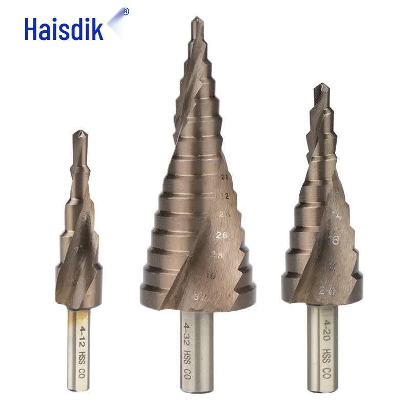 Haisidike 6-Piece Step & Sawtooth Drill Bit Set