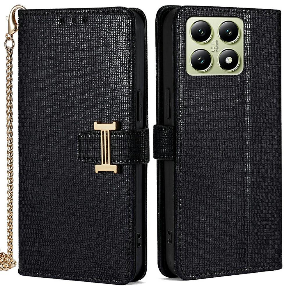 For Xiaomi 14T Case Wallet Sequins Leather Crossbody Phone Cover