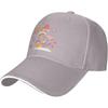 Colorful Mushroom Graphic Baseball Cap Polyester Casual Sun Hat Adjustable Golf Cap