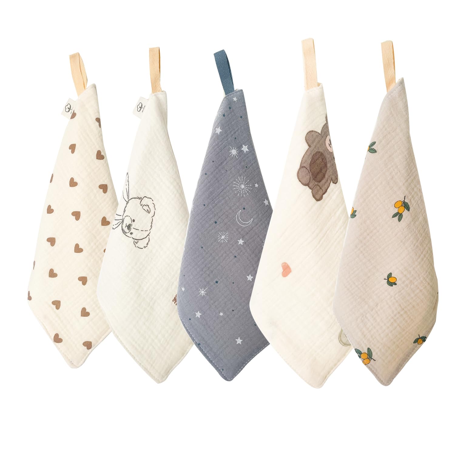 

Марлевый марлевый набор слюнявчик подарок на рождение полотенце, носовой платок, ребенок, петля, 25x25см, 5, салфетка, 100% хлопок, 6-слойная марля, новорожденный, девочка, мальчик, детская, серый