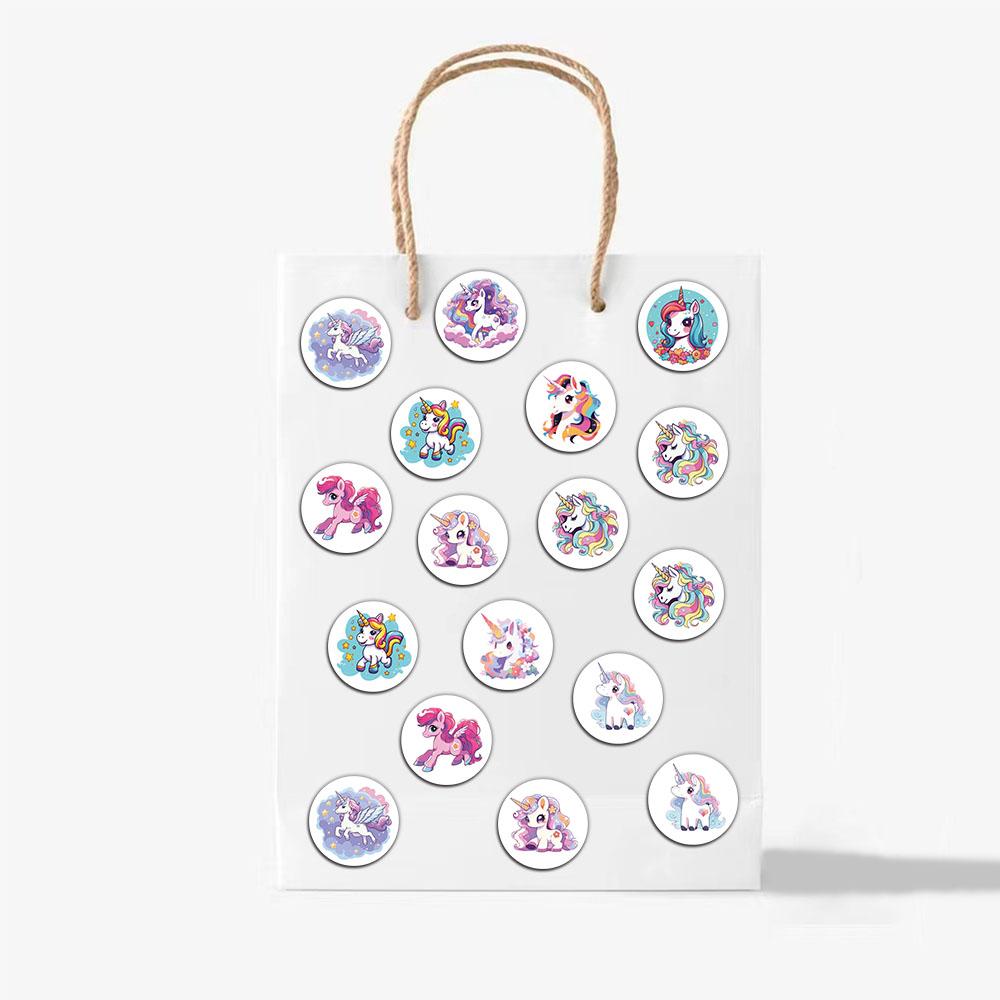500PCS Cute Unicorn Roll Stickers Hot Selling Tablet DIY Boutique Stickers Envelope Sealing Stickers