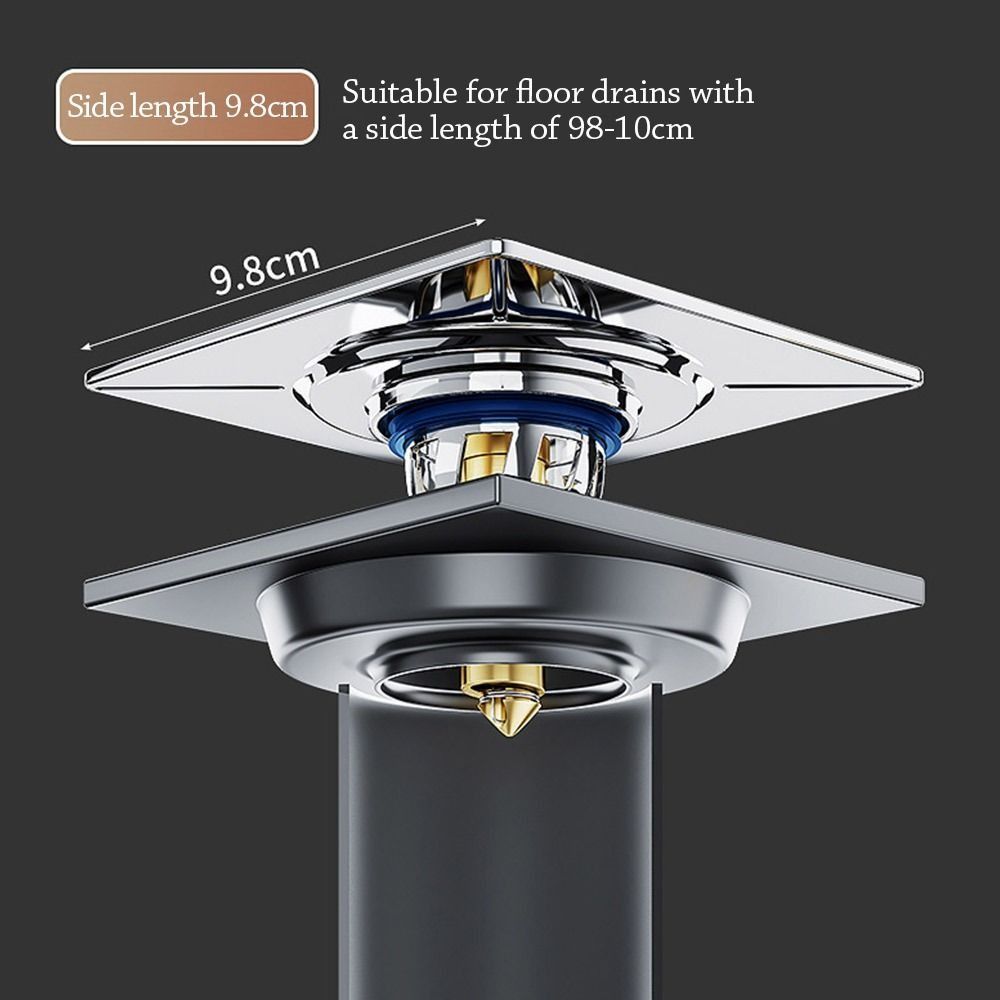 2Pcs Anti-clogging Bounce Press-Type Floor Drain Stainless Steel Drain Plug  Bathroom Drain