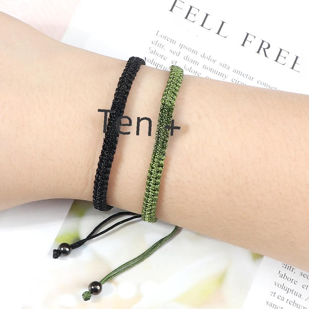 Green and Turquoise Twisted Bow Hand-Woven Bracelet