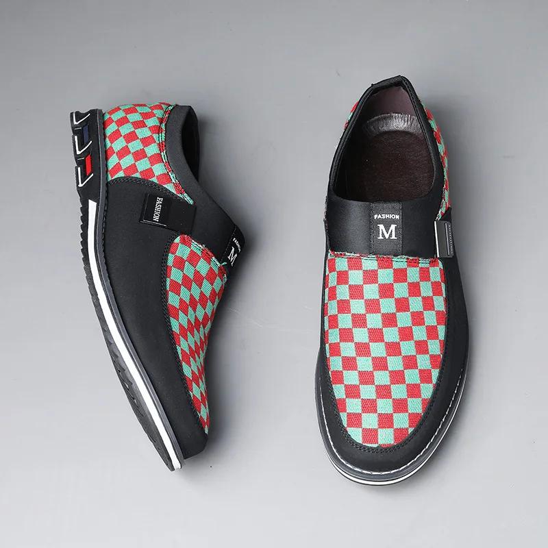 Fashion Brand 2024 Leather Shoes for Men Luxury Business Leather Shoes Men's Office Loafers Breathable Slip on Shoes Men Work Footwear
