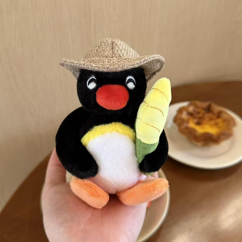 Genuine Penguin Family Bag Charm - Autumn/Winter Series Plush Toy Keychain