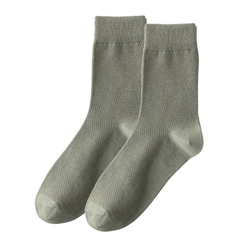 Men's Mid-calf Socks, Summer Thin Pure Cotton Business Socks, Spring and Autumn Men's Anti-odor and Sweat-absorbing Combed Cotton Socks