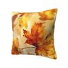 Autumn Maple Leaves Pillow Case Vintage Pillow Cover Soft Custom Diy Cushion Cover Pillowcases For Living Room Chair