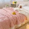 2025 Ultra Soft Double-Sided Taffeta Lambswool Milk Velvet Throw Blanket