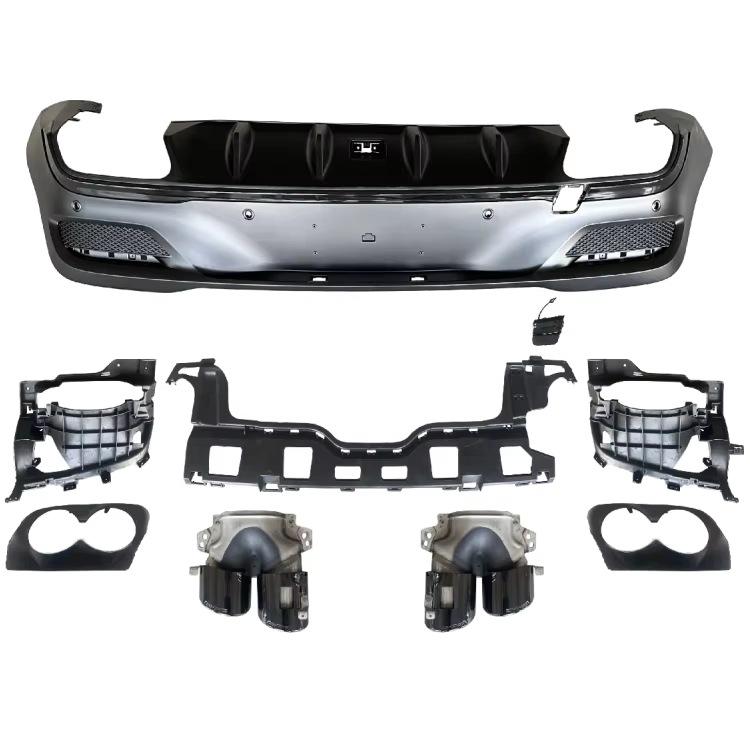 Mercedes GLE Coupe C167 2020 Rear Diffuser with Exhaust Tips - GLE53 AMG Upgrade