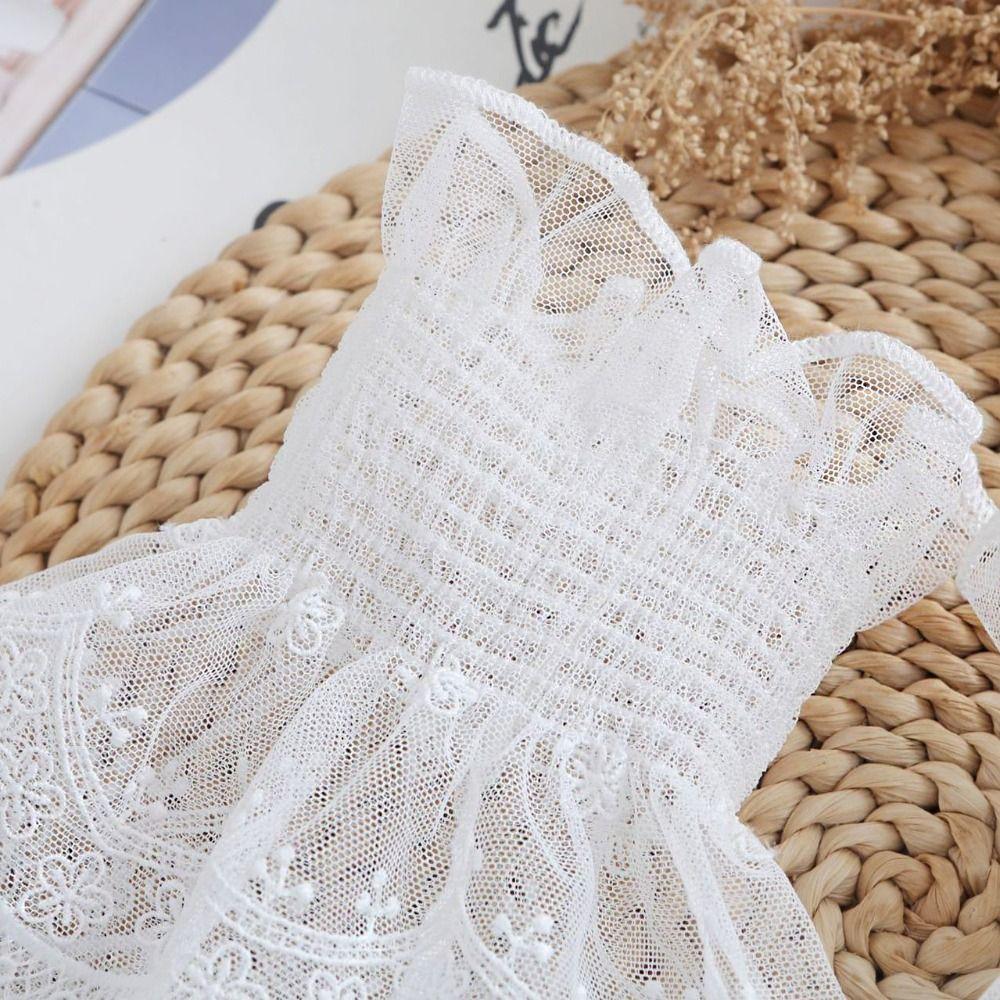 Pleated Elastic Sleeve Cuffs Double Layer False Cuff Sleeve Lace Fake Cuffs Clothing Accessory