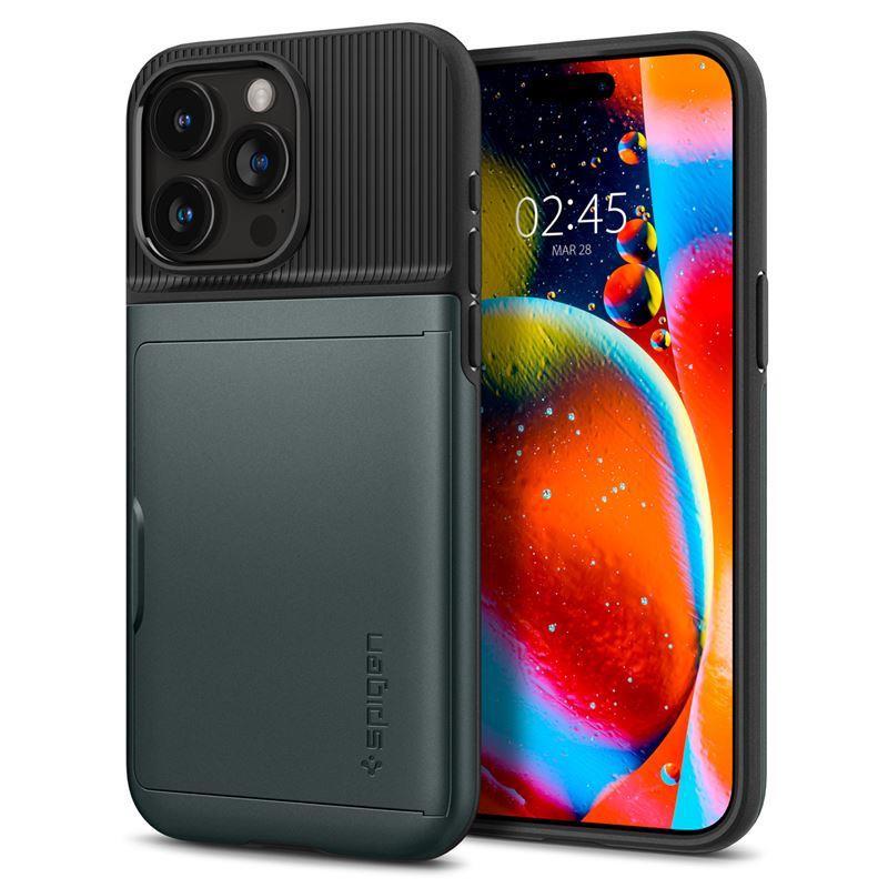 Spigen Slim Armor CS Case for iPhone 15 Pro - Dark Green