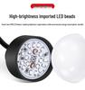 Waterproof LED Magnetic Hemisphere Signal Light: 3-Color, 12V/24V Indicator for Machines