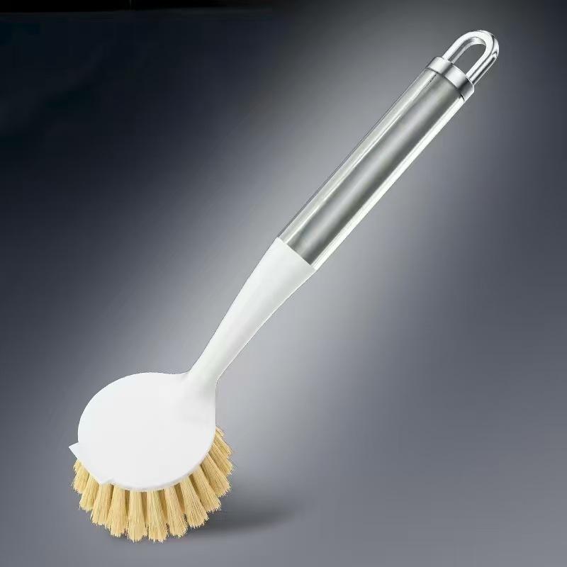 Long-handled Pot Brush - Household Kitchen Dishwashing Brush - Cleaning Brush - Pot Cleaning Tool - Transparent Handle Pot Brush