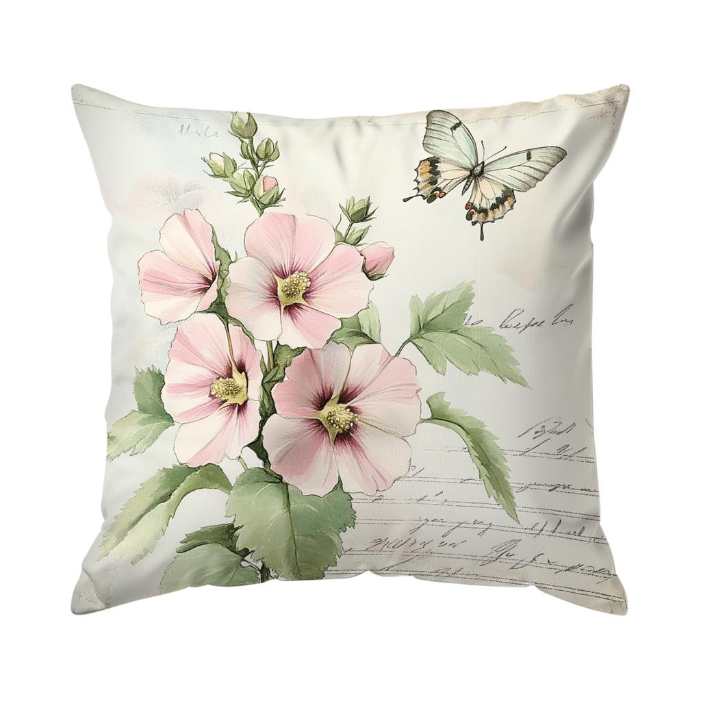 Retro Floral Design Cushions Pillowcase Polyester Cushion Cover Throw Pillow Pillowcover Home Car Sofa Decor