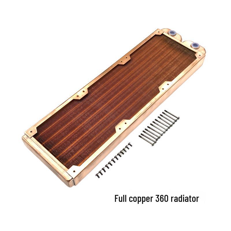 All-Copper Water Cooling Radiator - 120, 240, 360 Mm Heat Exchanger