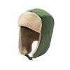 Windproof Ear Protective Hat Thickened Lei Feng Cap Simple Winter Plush Hat  Ski