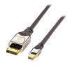 LINDY CROMO LINE DisplayPort To Mini DisplayPort Cable 0.5m 1.3 (Part Number 36310)