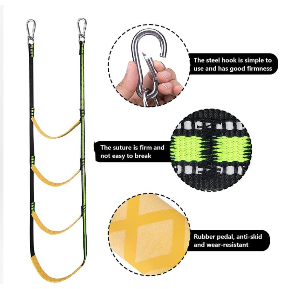 1PCS Rubber Boat Soft Ladder, Lightweight for Launching, Portable Folding Hanging Ladder, Multifunctional