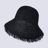 Summer sun hat children versatile fashion fringed big brim straw hat outdoor travel beach seaside sun hat