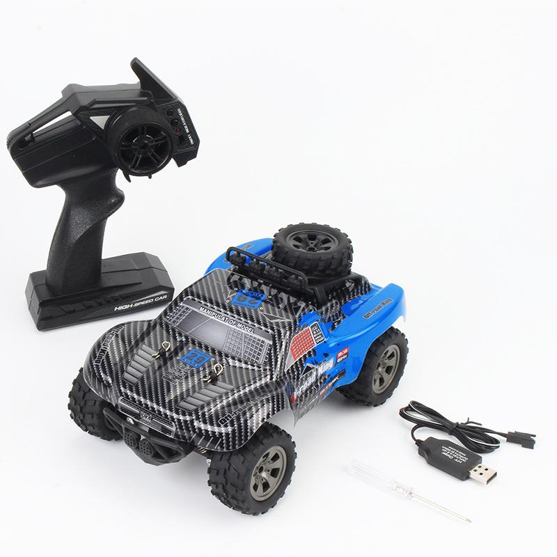 1:18 Scale 2.4G RC Short Course Truck, 18km/h High Speed Off-Road Toy Car With Spare Tire & Stylish Remote, For Kids Indoor Outdoor Play