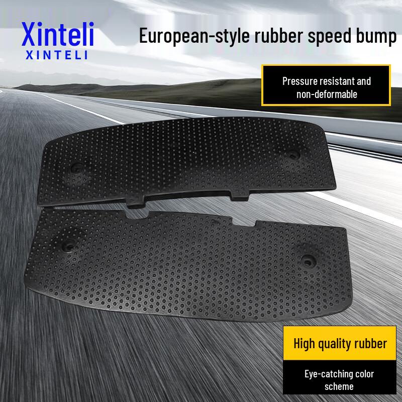 European Style Heavy-Duty Rubber Speed Bump 500x600x30mm